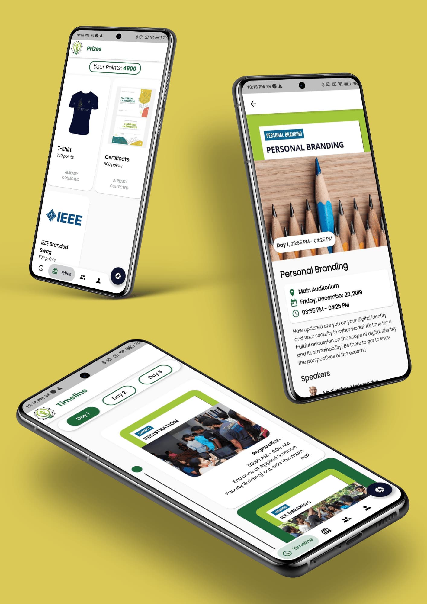 SLSYWC '19 app screens